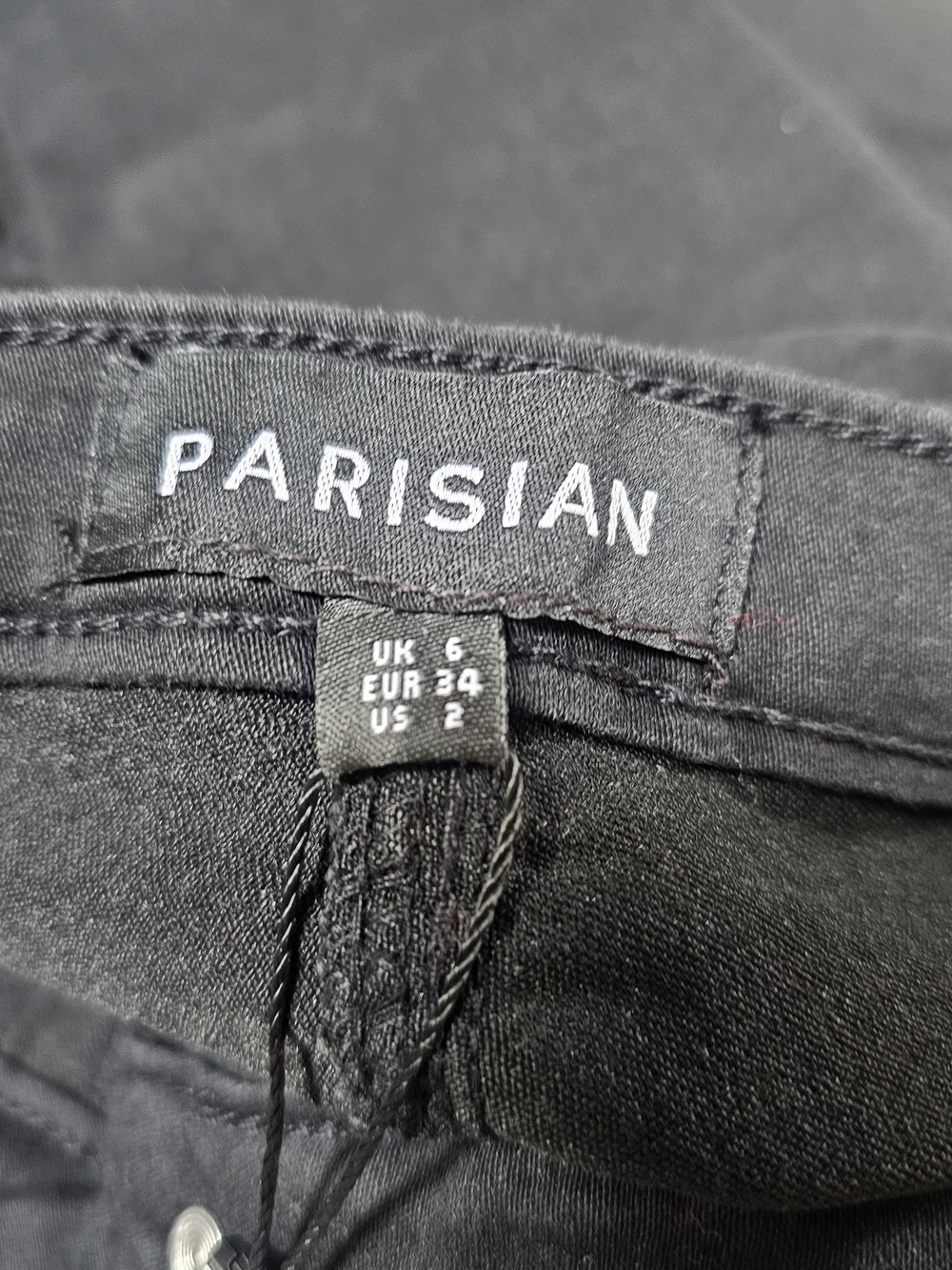 Parisian Works Black Lace-Up Skinny Jeans - Picture 4 of 5